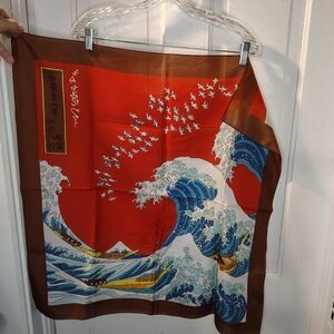 Vintage Italian Scarf 🎂🎁 Asian Art